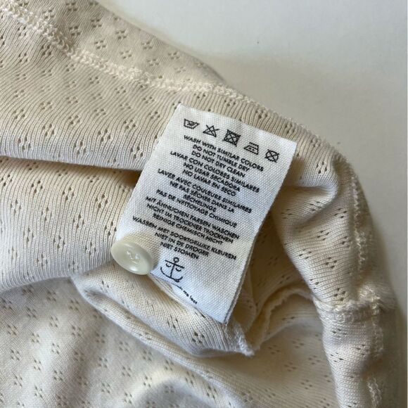 Twothirds Pointelle Henley Tee Small - Picture 6 of 9